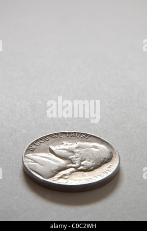 American cinque cent, il Jefferson nickel Foto Stock