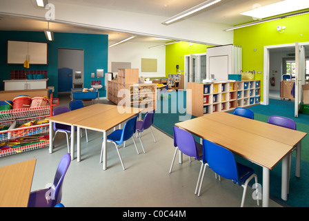 Caversham centro per bambini aula vuota Foto Stock