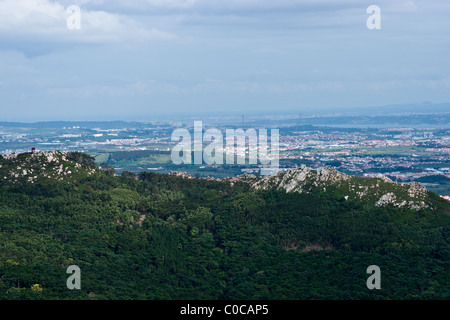Vista aerea di Lisbona, Portogallo Foto Stock