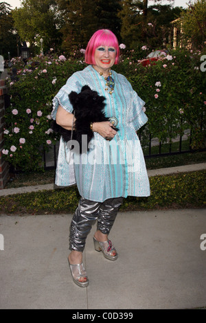 Zandra Rhodes Champagne Lancio di BritWeek 2008, tenutasi presso il British Console Generale della residenza - arrivi a Los Angeles, Foto Stock