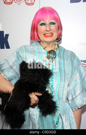 Zandra Rhodes Champagne Lancio di BritWeek 2008, tenutasi presso il British Console Generale della residenza - arrivi a Los Angeles, Foto Stock