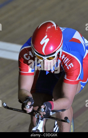 Mens Omnium Inseguimento individuale. UCI Manchester Velodrome, Foto Stock