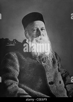 Umanitario svizzero Henry Dunant (1828 - 1910) - co-fondatore della Croce Rossa giunto e vincitore del Premio Nobel per la Pace nel 1901. Foto Stock