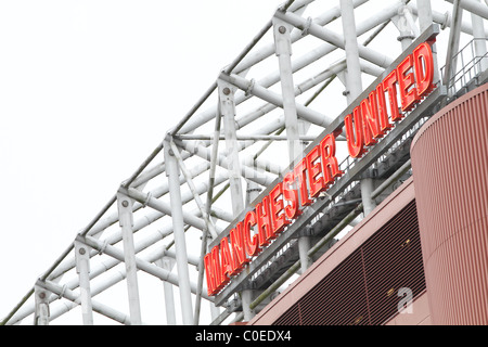 Old Trafford casa del Manchester United FC. Foto di James Boardman Foto Stock