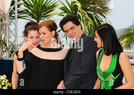 Julia Ormond, Benicio del Toro e Franka Potente e Catalina Sandino Moreno il 2008 Cannes Film Festival - Day 9 " che " - Foto Stock