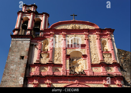 Tercera Orden Cappella entro la cattedrale motivi in Cuernavaca, Stato di Morelos, Messico Foto Stock