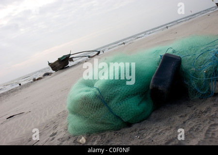 Reti sulla spiaggia Foto Stock