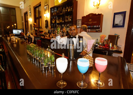 Hotel National Vedado, famoso Bar , Barman , Frozen Daiquiri, Cuba Foto Stock