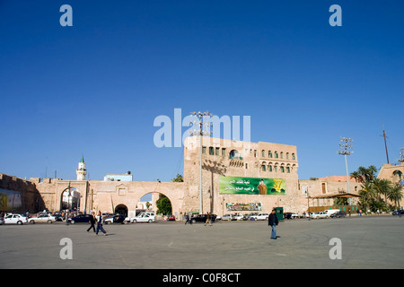 Vista di Triploi Medina, Libia. Foto Stock