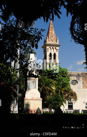 Motivi della cattedrale in Cuernavaca, Stato di Morelos, Messico Foto Stock