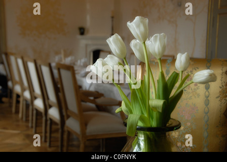 Un elegante sala da pranzo Foto Stock