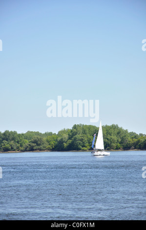 Fiume Delaware, Philadelphia, Pennsylvania, STATI UNITI D'AMERICA Foto Stock