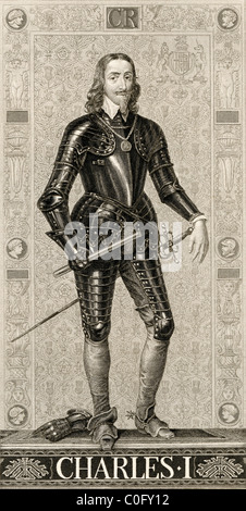 Charles I , da 1600 a 1649. Re di Inghilterra, Scozia, Irlanda. Da illustrazioni di inglese e storia scozzese pubblicato 1882. Foto Stock