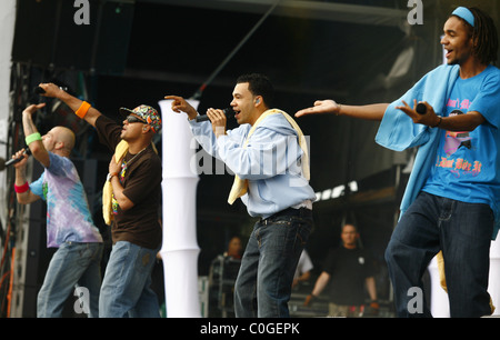 Culcha Candela performing live al Rock am Ring 2008 Nuerburg, Germania - 06.04.08 Foto Stock