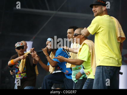 Culcha Candela performing live al Rock am Ring 2008 Nuerburg, Germania - 06.04.08 : Foto Stock