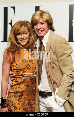 Kelly Hoppen e Nicky Clarke a aftershow party per 'Il bordo dell'amore" Premiere detenute all'Berkekey Hotel Londra Inghilterra - Foto Stock