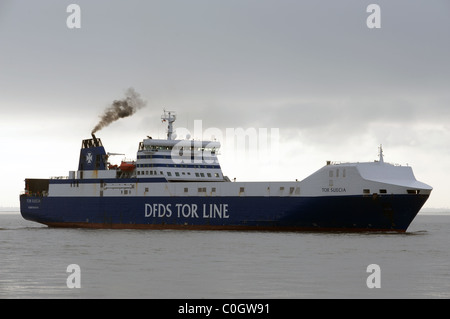 DFDS Tor Line traghetto roll on-roll off Foto Stock