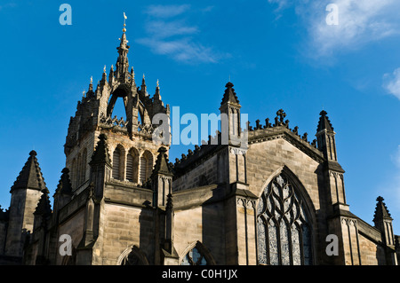 dh St Giles Cathedral ROYAL MILE EDINBURGH High kirk of Edimburgo storica cattedrale scozzese scozia regno unito Foto Stock