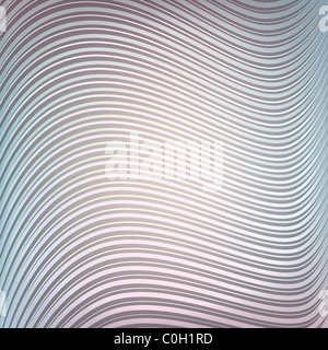 Abstract sfondo con onde grigio su blu Foto Stock