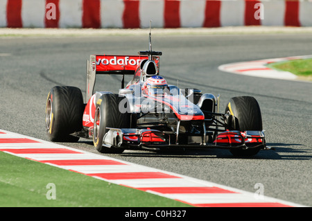 Jenson Button (GBR) in McLaren MP4-26 gara di Formula Uno auto Foto Stock