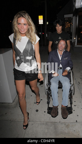 Cindy Taylor e di valutazione esterno Villa Lounge in West Hollywood e Los Angeles, California - 30.06.08 Foto Stock