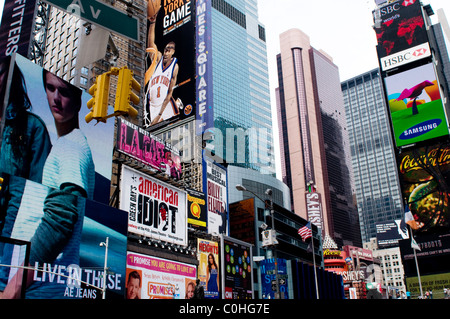 New York City - 3 Settembre 2010 - Times Square Foto Stock