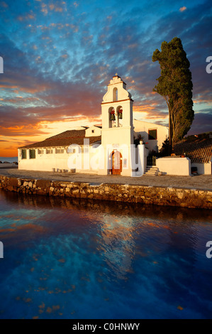 Greco-ortodossi Convento di Vlachernas, Kanoni, Penisola, Corfu Grecia ISOLE IONIE Foto Stock