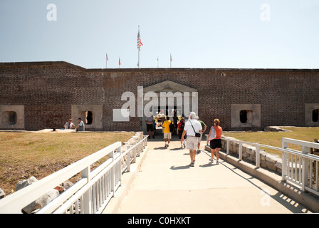 Ingresso a Fort Sumter nella Carolina del Sud NEGLI STATI UNITI Foto Stock