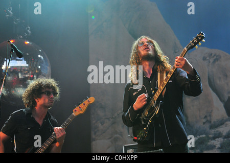 Il Zutons Glastonbury Festival 2008- giorno tre azienda agricola degna, Pilton Somerset, Inghilterra - 29.06.08 Nick Foto Stock