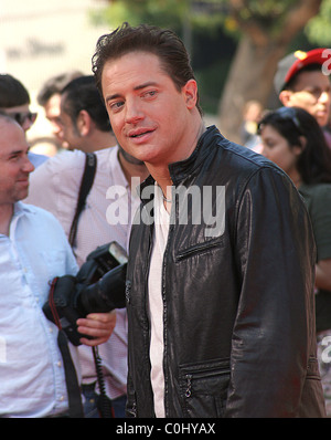 Brendan Fraser arrivi al "Viaggio al centro della Terra' premiere di Los Angeles, California - 29.06.08 Foto Stock