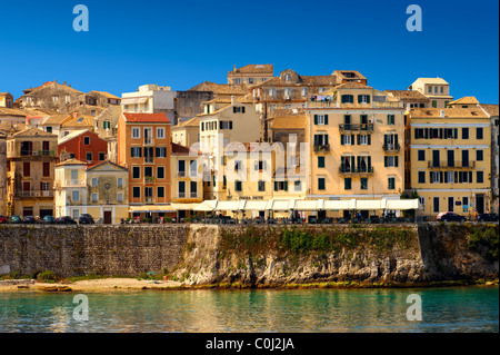 UNESCO World Hertitage Corfu Old Town , greco isole Ionie Foto Stock