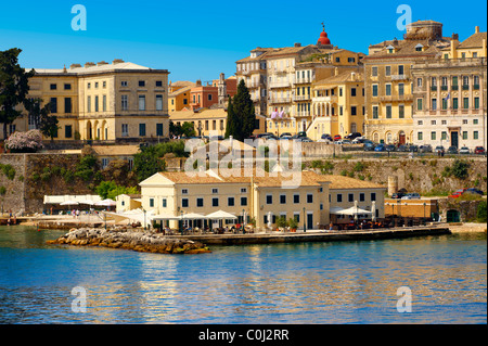 UNESCO World Hertitage Corfu Old Town , greco isole Ionie Foto Stock