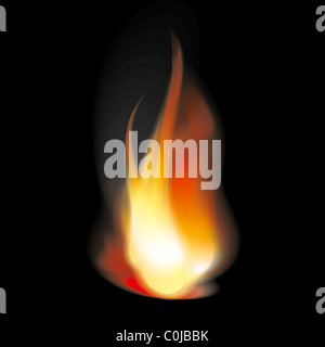 Linguette della fiamma Foto Stock