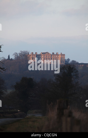 Burley sulla collina, casa di Burley, Palladian Mansion, vicino a Oakham, Rutland Foto Stock