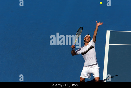 Richard Gasquet, Francia, in azione durante il Medibank International di Sydney. Foto Stock