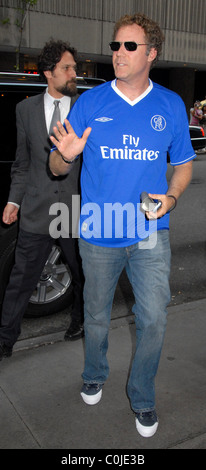 Will Ferrell indossando un Chelsea Football Shirt a MTV TRL Studios di New York City, Stati Uniti d'America - 22.07.08 Patricia Foto Stock