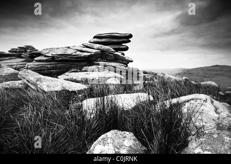 Tor ruvida. Bodmin Moor. La Cornovaglia. In Inghilterra. Regno Unito. Foto Stock