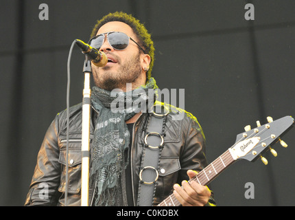 Lenny Kravitz V2008 Festival Giorno 1 Stafford, Inghilterra - 16.08.08 ( ) Nick Pickles/ Foto Stock