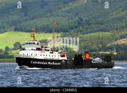 Rothesay Bute da Wymess Bay è il Calmac Caledonian MacBrayne traghetto per auto Foto Stock