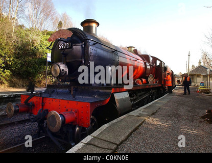 La scuola di Hogwarts Express alla stazione Glenfinnan Foto Stock