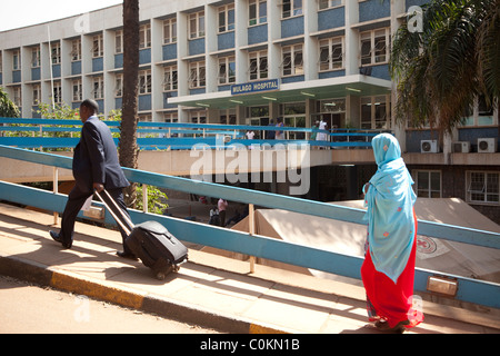 Ospedale Mulago a Kampala in Uganda è la più grande struttura sanitaria. Africa orientale. Foto Stock