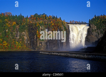 Montmorency Falls, Quebec City, Provincia di Quebec, Canada, America del Nord Foto Stock