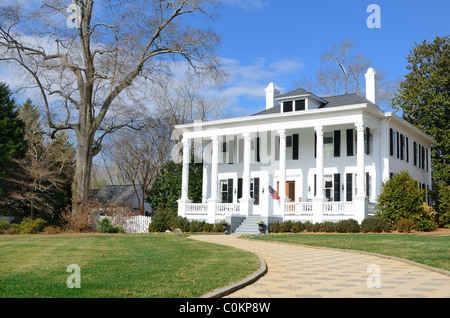 Historic Antebellum house di Madison, Georgia. Foto Stock