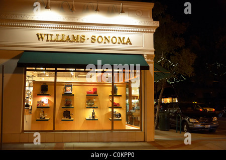 Un negozio commerciale Williams Sonoma, Los Gatos, CA Foto Stock