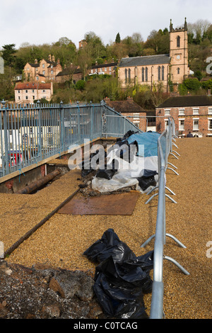 Conservazione le riparazioni di Ironbridge Telford Foto Stock