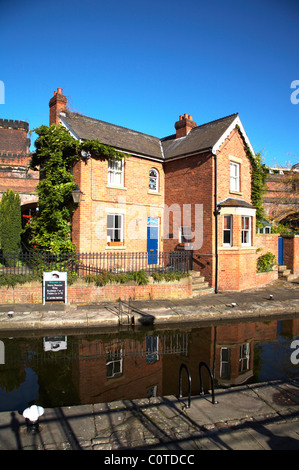 Bloccare i detentori cottage in Castlefield Manchester REGNO UNITO Foto Stock