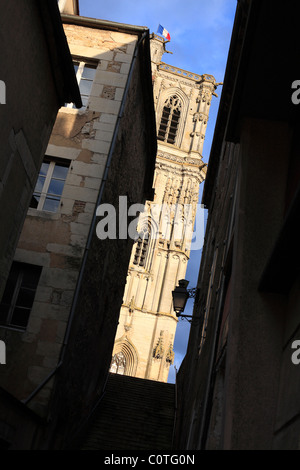 Chiesa di Saint Martin in Clamecy, Nièvre, Francia Foto Stock