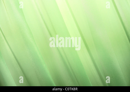 Foto di lussuose tende di colore verde. Foto Stock