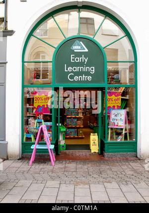 Early Learning Center shop, Barnstaple, Devon, Regno Unito Foto Stock