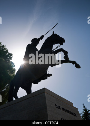 Statua del generale Mustafa Kemal Ataturk Foto Stock